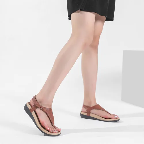 Vista 6 de UTENAG - Sandalias ortopédicas ajustables con soporte de arco para mujer