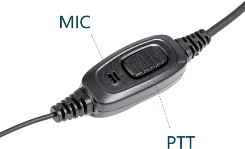 Vista 5 de Auricular Walkie Talkie con micrófono de un solo cable auricular de radio bidireccional para Baofeng UV-5R BF-888S Arcshell Retevis H-777 RT21 RT22