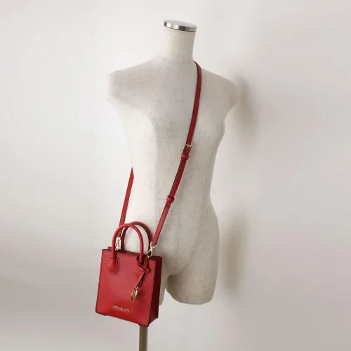 Vista 5 de Michael Kors Mercer - Bolso bandolera de cuero granulado extra pequeño