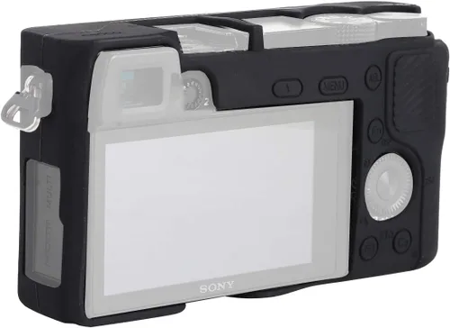 Vista 7 de Case for Sony Alpha A6000 ILCE-6000 Digital Camera, Black Soft Silicone,Anti-Scratch,Dustproof,Shockproof,Slim Fit,Enhanced Grip,Camera Skin Negro