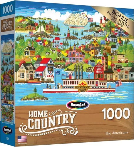 Vista 8 de RoseArt - País de origen- Cape Ann - Rompecabezas de 1000 piezas para adultos
