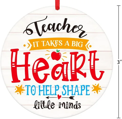 Vista 7 de PETCEE Adornos para Maestros Regalos de Apreciación para Maestras Adornos para Maestros para Decoraciones de Árbol de Navidad Jubilación Regalos