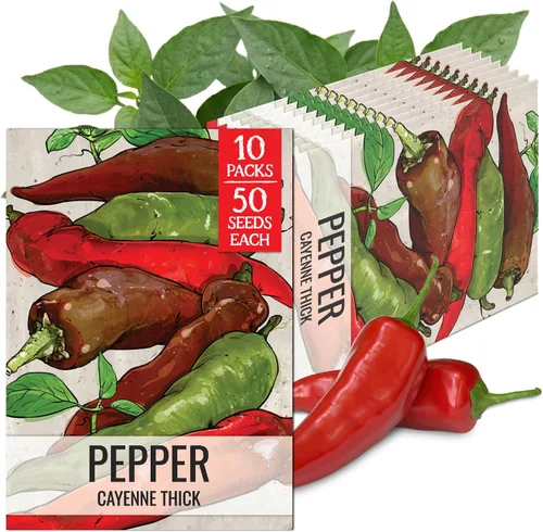 Vista 39 de Seed Needs - Semillas de pimiento arcoíris para plantar verduras, 1 paquete