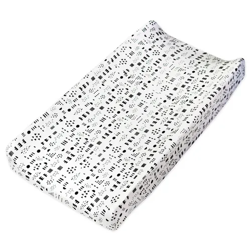 Vista 44 de HonestBaby Funda para cambiador de algodón orgánico, Puntos y Guiones, Talla única