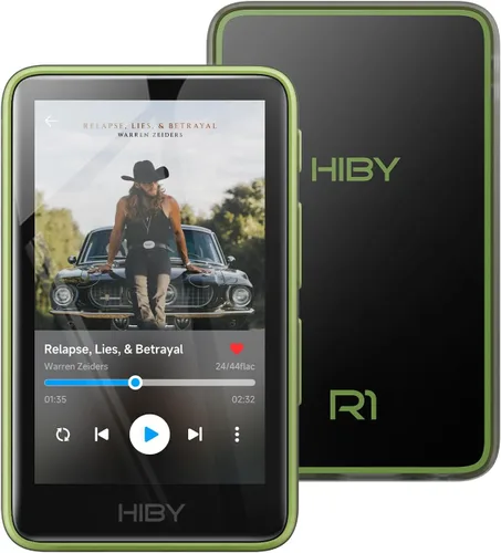 Vista 12 de HiBy R1 Reproductor de MP3 HiFi con Bluetooth 5.1 Tidal Qobuz DSD 256 Reproductor de Música Sin Pérdidas Nativo con Pantalla Táctil/Audio Hi-Res