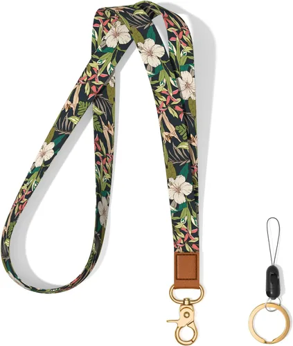 Vista 31 de Llavero con cordón para el cuello, llavero con correa larga para mujeres y hombres, llaves del automóvil, insignias de identificación, tarjeta