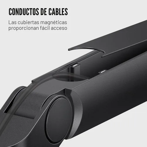 Vista 5 de Elgato Wave Mic Arm LP - Brazo de micrófono de perfil bajo premium con canales de gestión de cables, abrazadera de escritorio, montaje versátil