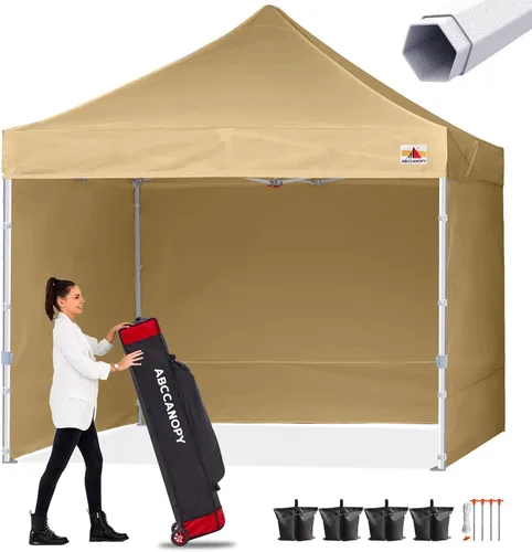 Vista 10 de ABCCANOPY - Tienda de campaña con dosel de primera calidad, sombra instantánea comercial, 10 x 15, serie premium, gris