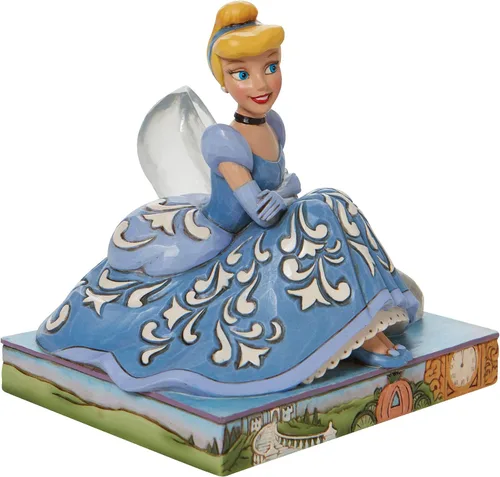 Vista 5 de Enesco Jim Shore Disney Traditions - Figura de Cenicienta con pantuflas de cristal, 5.39 pulgadas, multicolor