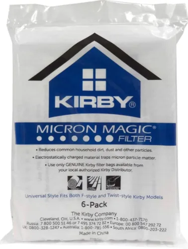 Vista 11 de Kirby Bolsas de filtro HEPA de reducción de alérgenos 6 unidades Parte #204811 Reemplazo OEM para aspiradoras Kirby estilo F y Twist