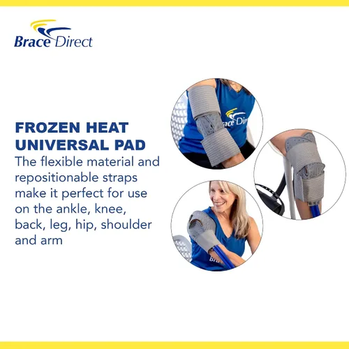 Vista 5 de Unidad renovada de terapia FrozenHeat para tratamiento de crioterapia caliente y fría con almohadillas de fijación reutilizables para espalda