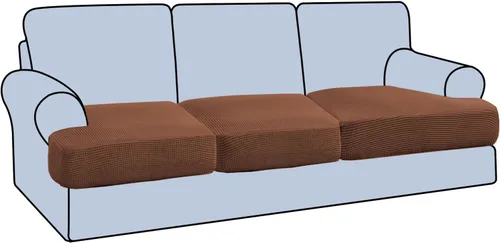 Vista 11 de H.VERSAILTEX Funda elástica para sillón con cojín en forma de T, fundas de cojín en T para sillón y sofá de sala de estar, funda para sofá, funda