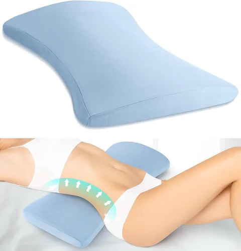 Vista 12 de Almohada de apoyo lumbar para aliviar el dolor de espalda: almohada de espalda baja para dormir - Almohada de cintura de espuma viscoelástica