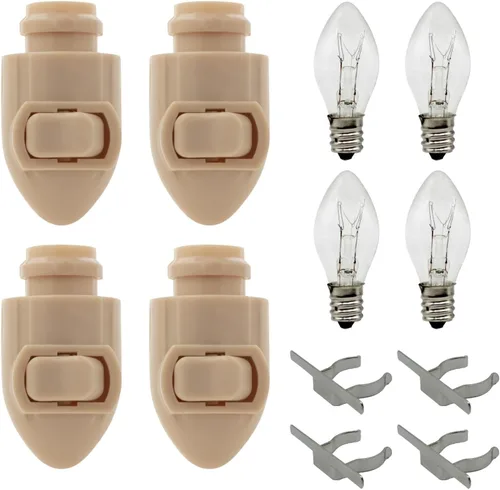 Vista 7 de Creative Hobbies El módulo de luz nocturna enchufable incluye 4 bombillas y 4 clips de metal, ideal para hacer tus propias luces nocturnas