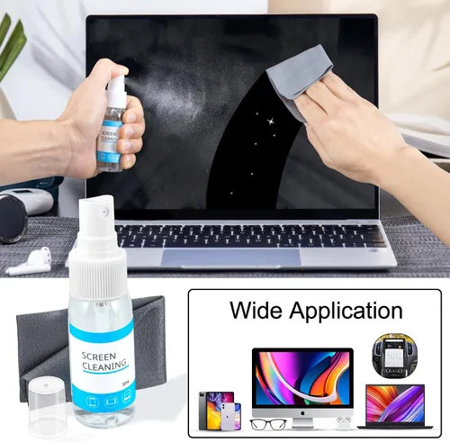 Vista 4 de Kit de limpiador de pantalla para teclado de computadora portátil, 10 en 1, cepillo de limpieza de lente de cámara electrónica para Airpod Pro