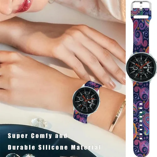 Vista 4 de Correas de reloj deportivas compatibles con Samsung Galaxy Watch 7/FE/6/5/4 1.575 in 1.732 in/Galaxy Watch 6 Classic 1.850 in 1.693 in/Watch 3 1.614