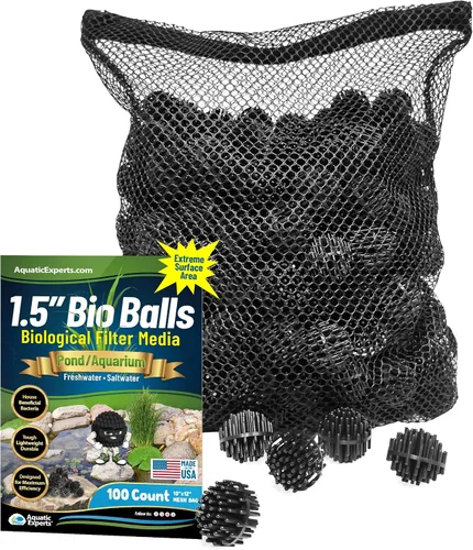 Vista 9 de Aquatic Experts Bio Balls - Medios de filtración, bola biológica pequeña de 1 pulgada para estanques y filtros de acuario, medios de filtro
