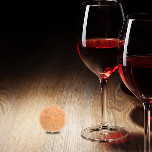 Vista 6 de 1 tapón de bola de corcho de madera para decantador de vino, jarra y botella, 1.41 pulgadas de diámetro, fácil de usar y reutilizable