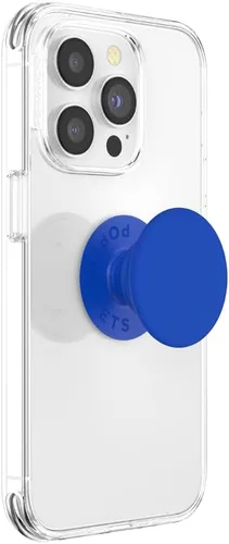 Vista 2 de Agarre para teléfono PopSockets con soporte expansible, agarre adhesivo, azul - Cobalto mate