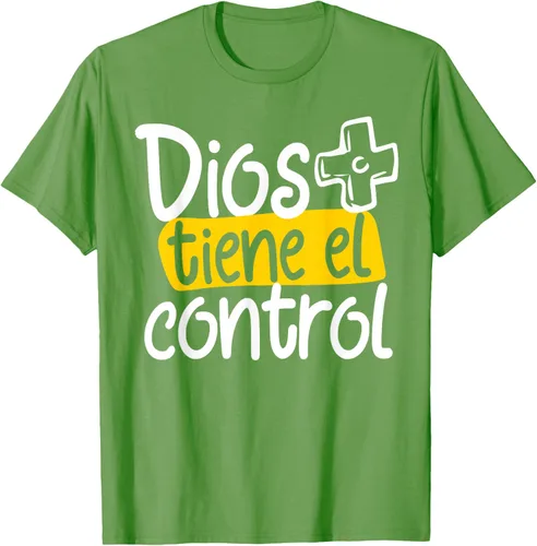 Vista 16 de Regalo Cristiano En Español Christian Spanish Dios Tiene Con Camiseta, Negro