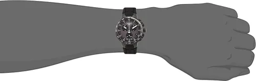 Vista 2 de Tissot T-Race Cycling - Caja de acero inoxidable 316L con revestimiento PVD negro reloj de cuarzo suizo negro silicona 18 T1114173744103 Negro Reloj
