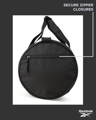 Vista 6 de Reebok Bolsa de lona Bolsa de gimnasio deportiva Plyo equipaje de mano ligero para fin de semana durante la noche para viajes, playa, yoga, lobo