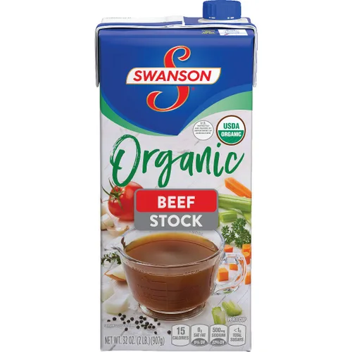 Vista 3 de Caldo de res de Swanson's, 100% libre de grasa, base para recetas, 49.5 oz, paquete de 12