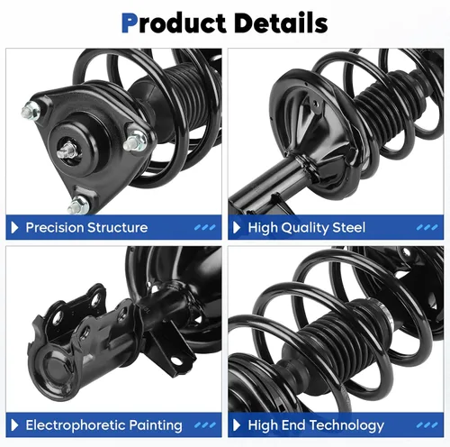 Vista 2 de Conjunto completo de puntales delanteros con amortiguador de resorte helicoidal apto para Kia Forte Sedan FWD/Forte Koup FWD 2010-2013, 2012-2013