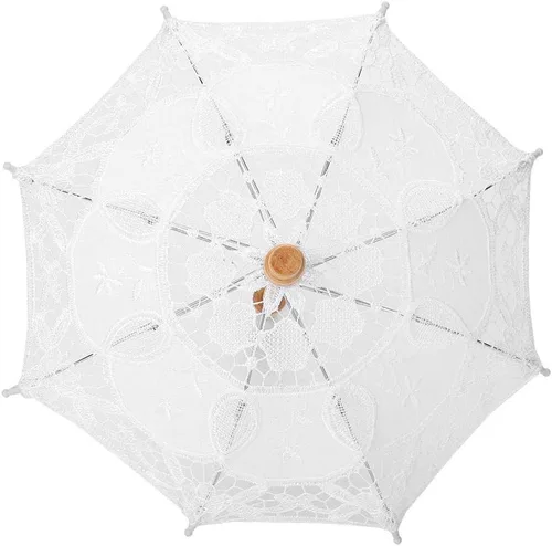 Vista 8 de Paraguas de encaje negro, sombrilla plegable de encaje hecho a mano, para boda, novia, para mujeres, decoración de fiesta, baile y fotografía