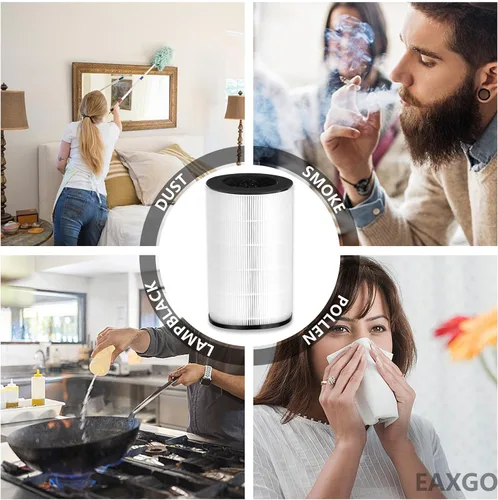 Vista 5 de AP-PET35 AP-T30 Filtro de repuesto compatible con los modelos de purificador de aire HoMedics AP-PET35-WT AP-T30WT, parte # AP-PET35FL AP-T30FL