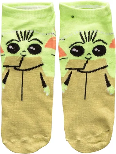 Vista 2 de Star Wars The Mandalorian Baby Yoda - Calcetines tobilleros unisex de corte bajo