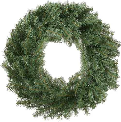 Vista 19 de Casafield Corona de Navidad artificial de abeto de 24 pulgadas, decoración navideña, 200 puntas de PVC para puerta delantera, ventana o mantel