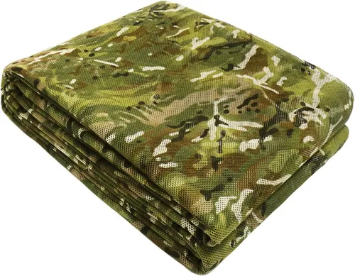 Vista 11 de WINWAY Malla silenciosa de camuflaje de arpillera 300D para caza, sombrilla de camping, ocultación, persianas de tiro Desierto digital