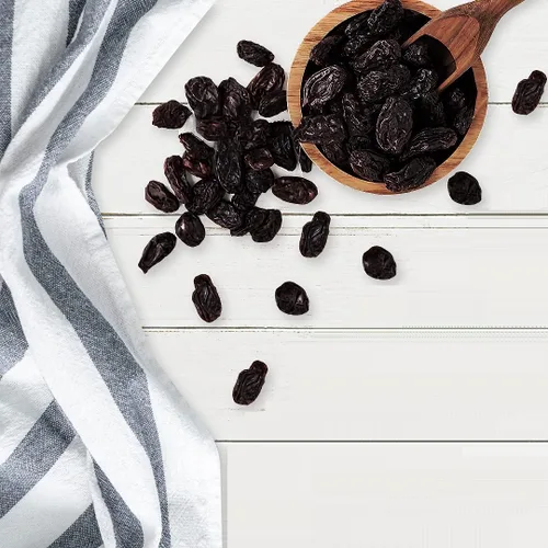 Vista 4 de Nuts To You - Pasas de llama secas negras frescas de 1 libra Pasas de llama sin semillas, sin OMG, veganas, sin sulfuro, aperitivo de impulso