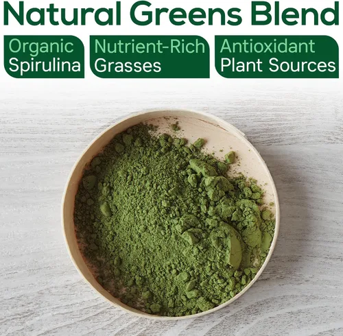 Vista 3 de Boost UltraGreens Super Greens Powder - Espirulina orgánica, pastos y antioxidantes Superalimento premium para energía diaria Desintoxicación