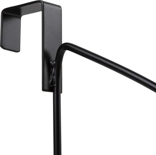 Vista 5 de HOLDN' STORAGE - Percha para colgar sobre la puerta, color negro Perchas para puerta para ropa, ahorro de espacio, diseñadas para dormitorio