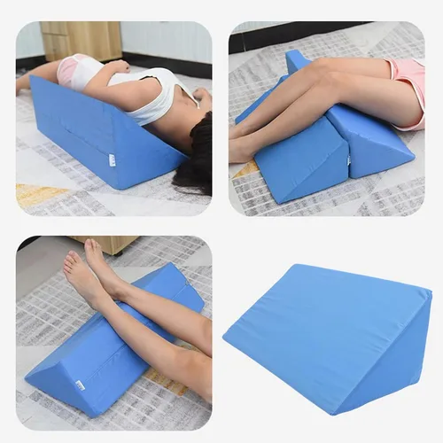 Vista 3 de Ejoyous Almohada de cuña lateral para el cuerpo, cuña de espuma triangular para cama y posicionadores corporales, almohada de cuña para dormir