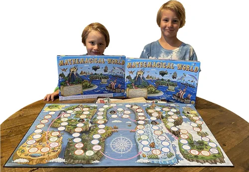 Vista 7 de Mundo Matemágico - Juego de Mesa de Matemáticas de Adición y Sustracción para Niños, 2-4 jugadores, Edades 5+ y Perfecto para Escuela en Casa