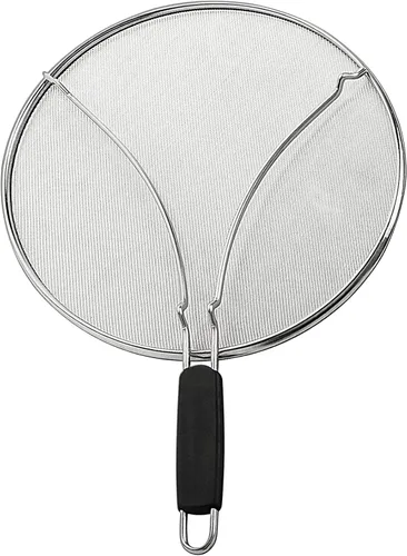 Vista 6 de Pantalla de silicona para sartén, protector contra salpicaduras de grasa, protectores de salpicaduras resistentes al calor para cocinar, apto