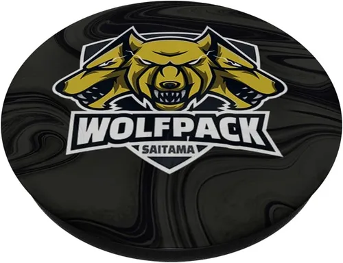 Vista 2 de Team Wolfpack Saitama Inu PopSockets intercambiables PopGrip