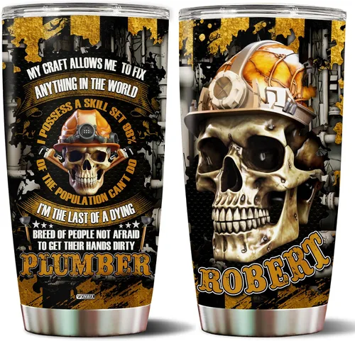 Vista 9 de Regalos personalizados para hombres, taza de viaje aislada de acero inoxidable de 20 onzas, taza de café, botella de agua, regalo para marido, hijo
