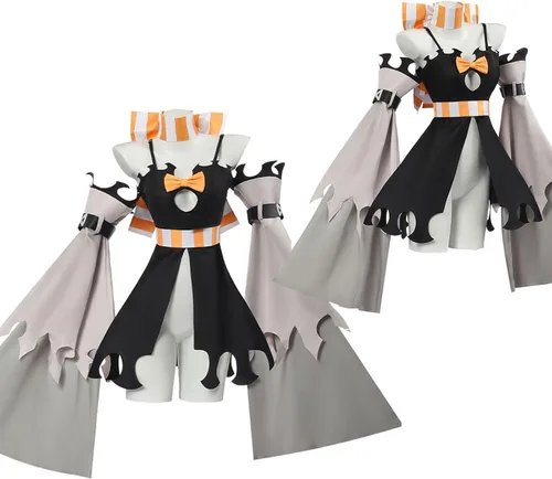 Vista 3 de Disfraz de anime Gachiakuta Amo Empool Cosplay conjunto completo uniforme para mujer, Halloween Comic Con Negro