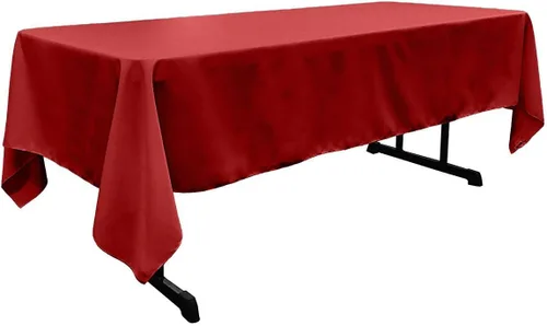 Vista 42 de New Creations Fabric & Foam Inc - Mantel rectangular de popelina de poliéster de 60 pulgadas de ancho por 120 pulgadas de largo. (Avocado)