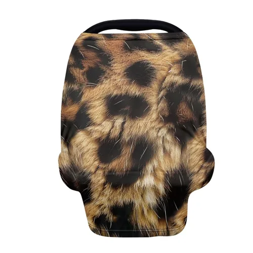 Vista 19 de Forchrinse Black and White Cow Print Nursing Cover Breastfeeding Scarf Soft Car Seat Cover for Babies Girls Infant Carseat Multi-Use Cover