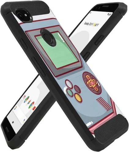 Vista 5 de CasesOnDeck - Funda compatible con Google Pixel 3A (2019) - Funda con diseño de TPU con patrón pictórico, flexible, delgada y elegante