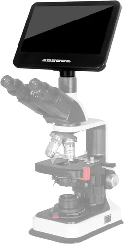 Vista 5 de 7" pantalla LCD de 5MP para tamaño de montaje del microscopio trinocular 76.1 ft m