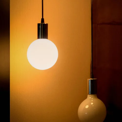 Vista 3 de KALLORY Pantalla de vidrio esmerilado de 3.93 pulgadas de repuesto redonda para lámpara colgante G9 adecuada para decoración del hogar e iluminación