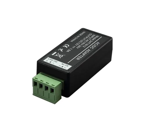 Vista 2 de AC 24V a DC 12V 1.5A convertidor de potencia, transformador potente universal para cámara de seguridad CCTV de vigilancia
