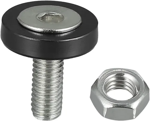 Vista 6 de Motoforti Kit de tuercas de perno de arandela de parachoques M6 negro para coche, motocicleta, 20 uds