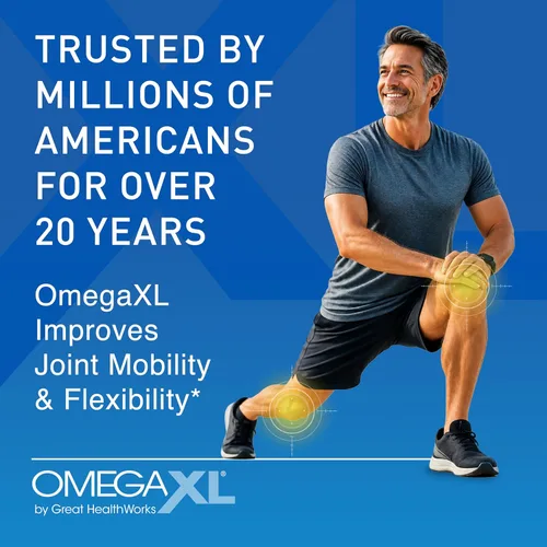 Vista 7 de OmegaXL Potente suplemento de apoyo para articulaciones y músculos (60 unidades) y Probiótico XL - PreforPro, DE111, estable en estante - Promueve